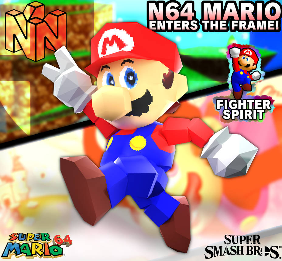 Mario 64 Rendrr Smash Render: N64 Mario by ZDooarte on DeviantArt