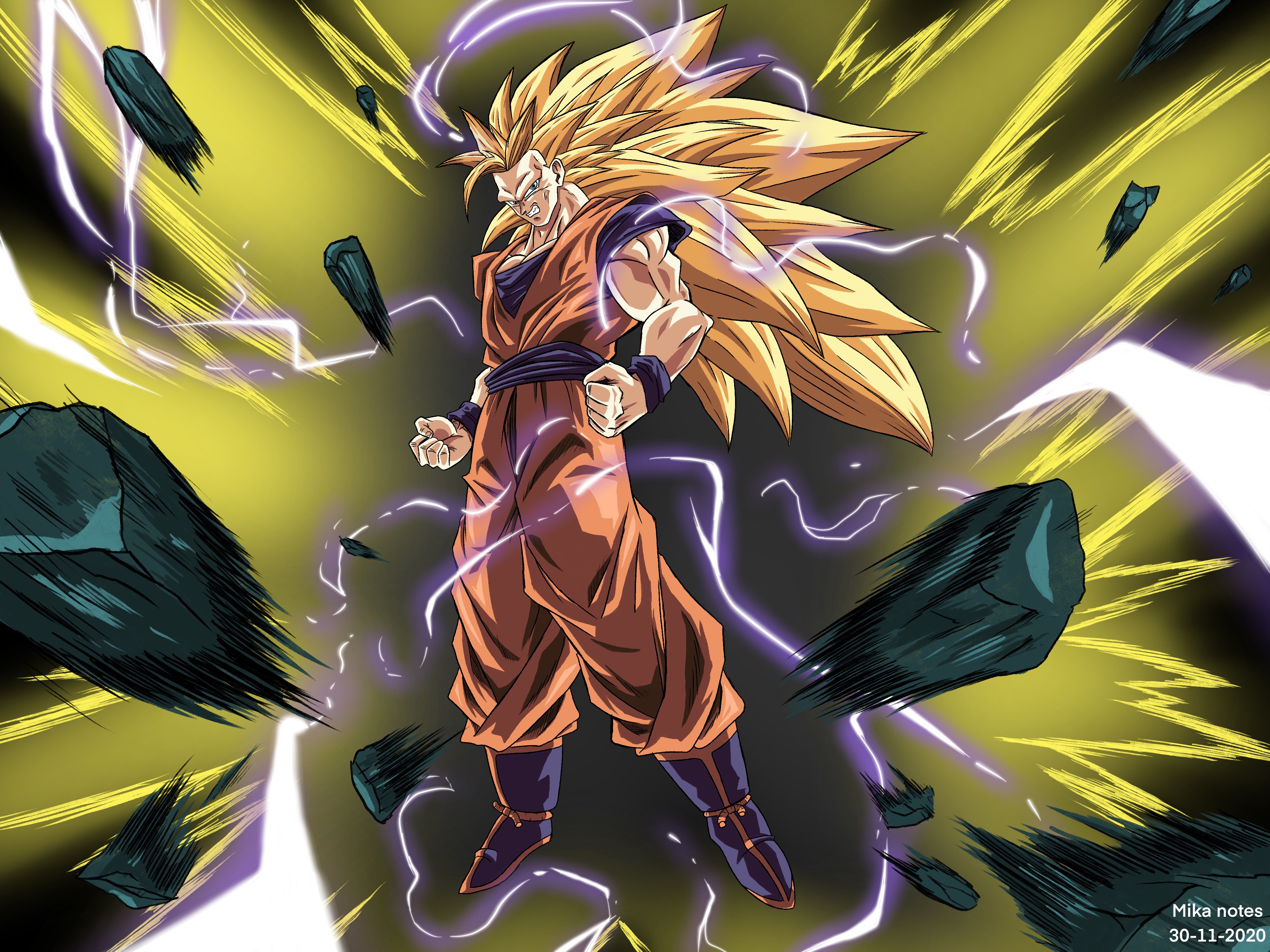 Goku Super Saiyan 3 From Dragon Ball Z By Mikanotes On Deviantart
