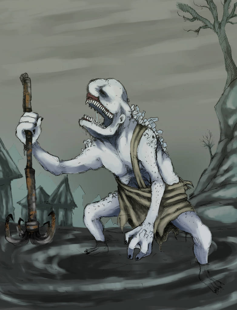 Giant Fishman by Rareboisonage on DeviantArt