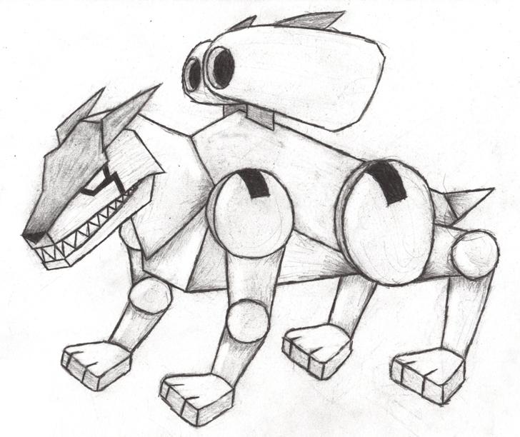 Robot Dog By Spazsenpai On Deviantart