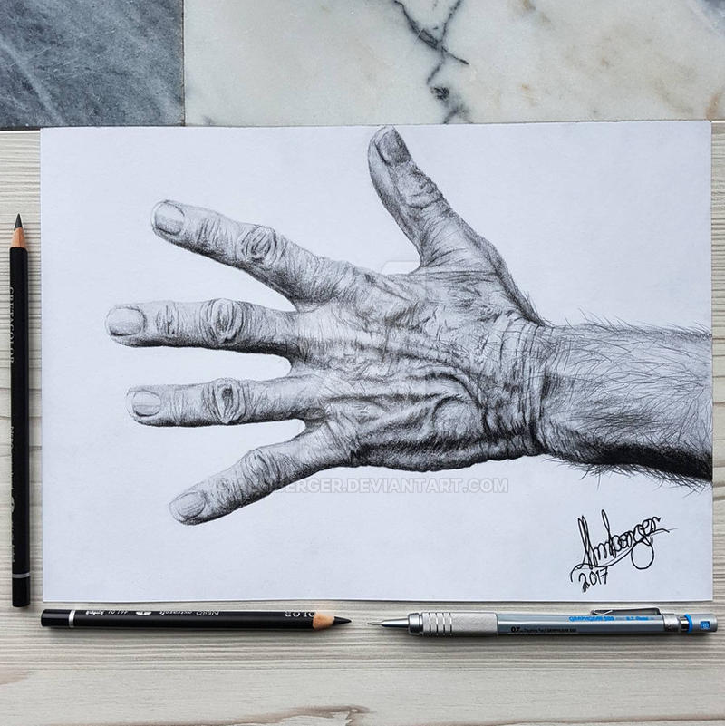 old mans hand by almberger on DeviantArt