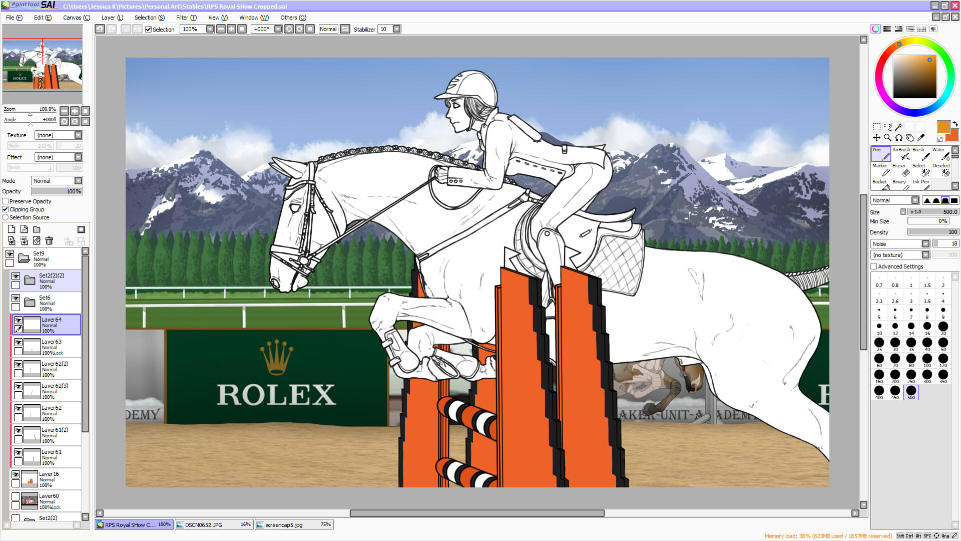 RPS Royal Show Jumping Entry WIP 3