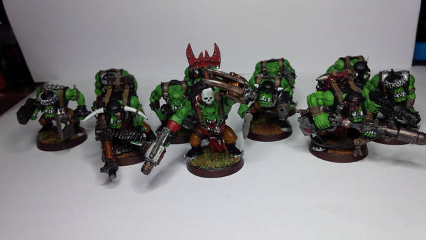 WH40K Ork Boyz and Nob Squad 2 Commission