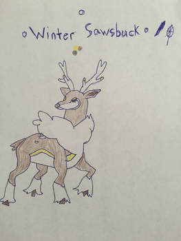 #586 Sawsbuck (Winter Form)