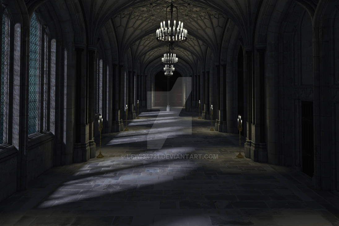Dark Hall Digital Backdrop / Background. by lewis4721 on DeviantArt