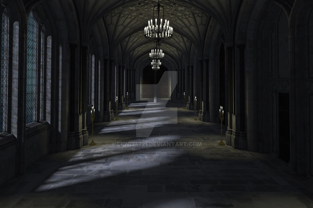 Dark Hall Digital Backdrop / Background. by lewis4721 on DeviantArt