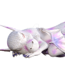 White Spotted Baby Dragon Png Overlay.