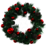 Christmas Wreath Png Overlay.
