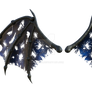 Tattered Demon Wings Png Overlay.