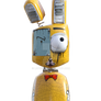 Yellow Robot Rabbit Png Overlay.