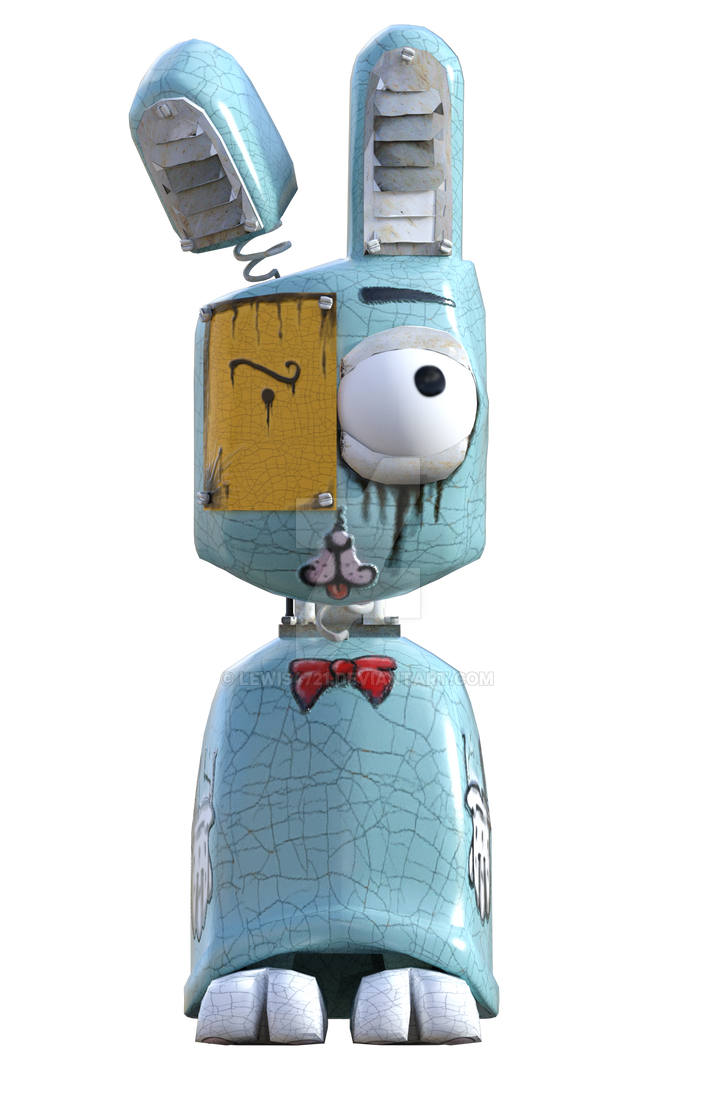 Blue Robot Rabbit Png Overlay. by lewis4721 on DeviantArt