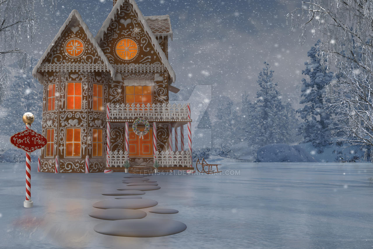 North Pole Santa's Workshop Digital Backdrop. by lewis4721 on DeviantArt