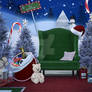 Santa's Toy Shop Digital Backdrop / Background.