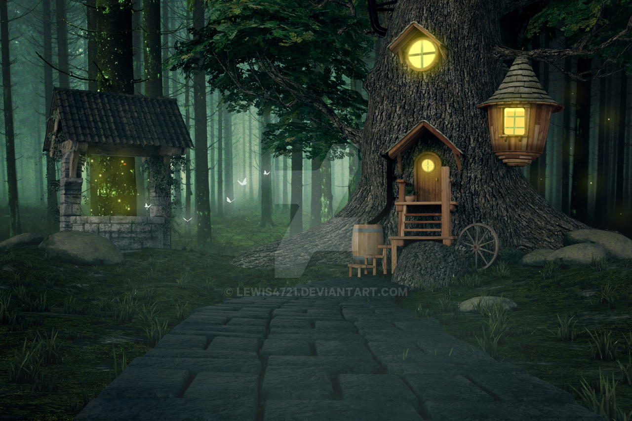 Magical Rainforest Digital Backdrop / Background. by lewis4721 on ...