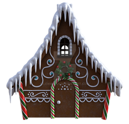 Gingerbread House Png Overlay.