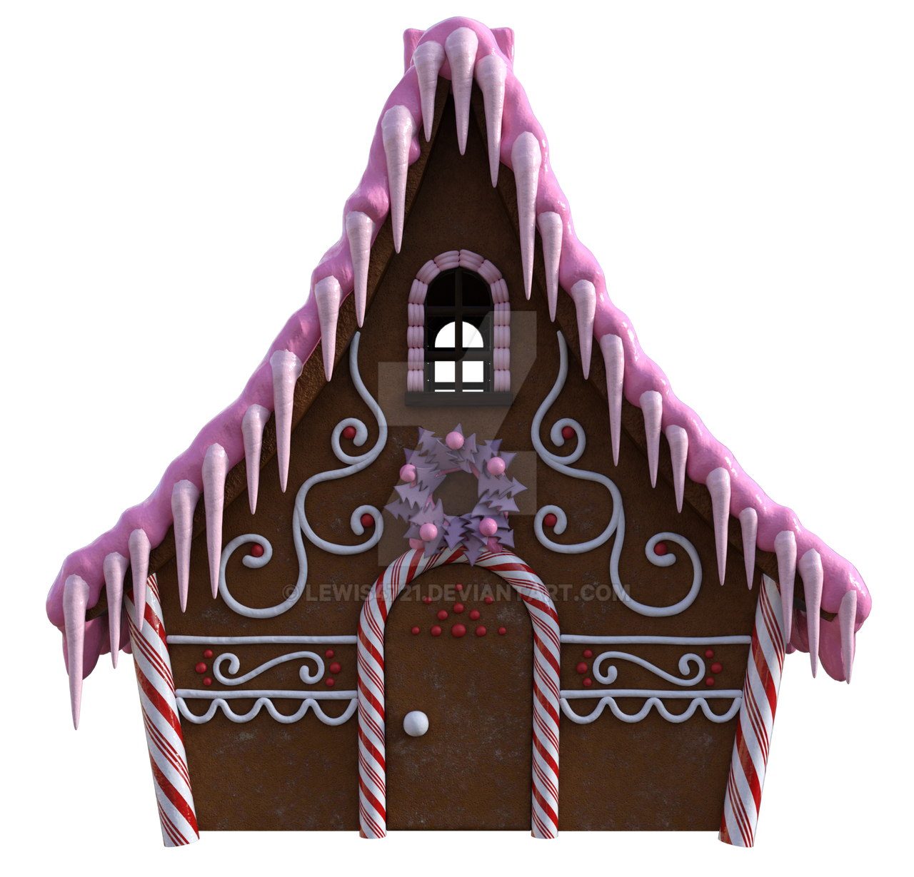 Gingerbread House Png Overlay. by lewis4721 on DeviantArt