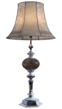 Vintage Table Lamp 1, Png Overlay.