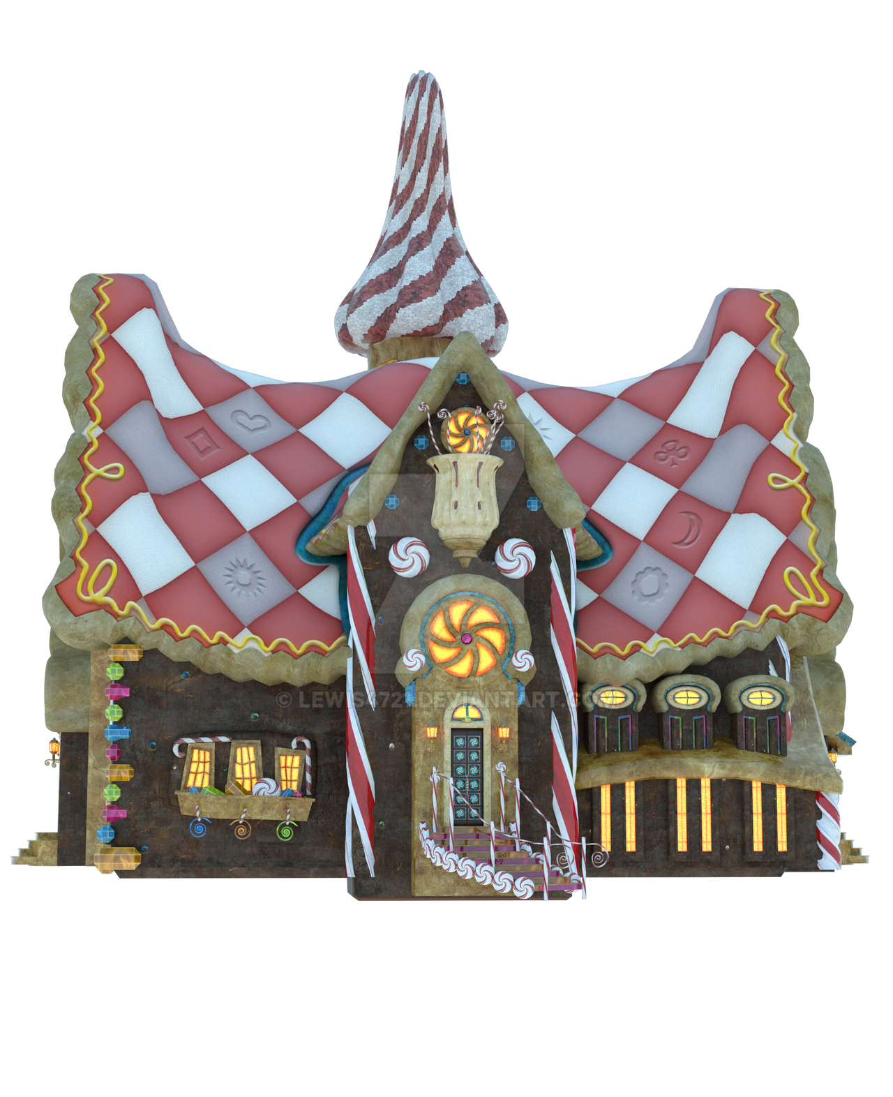 Gingerbread House 1, Png overlay. by lewis4721 on DeviantArt