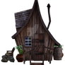 Fairy Cottage, Png Overlay.