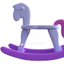 Purple wooden rocking horse, Png Overlay.