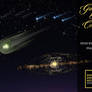 Galaxies and Comets Overlay Pack, Separate PNGS.