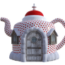 Christmas Teapot, Png Overlay.