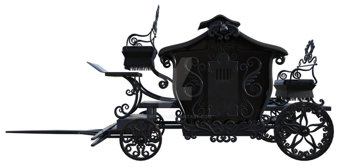 Gothic Carriage, Png Overlay.