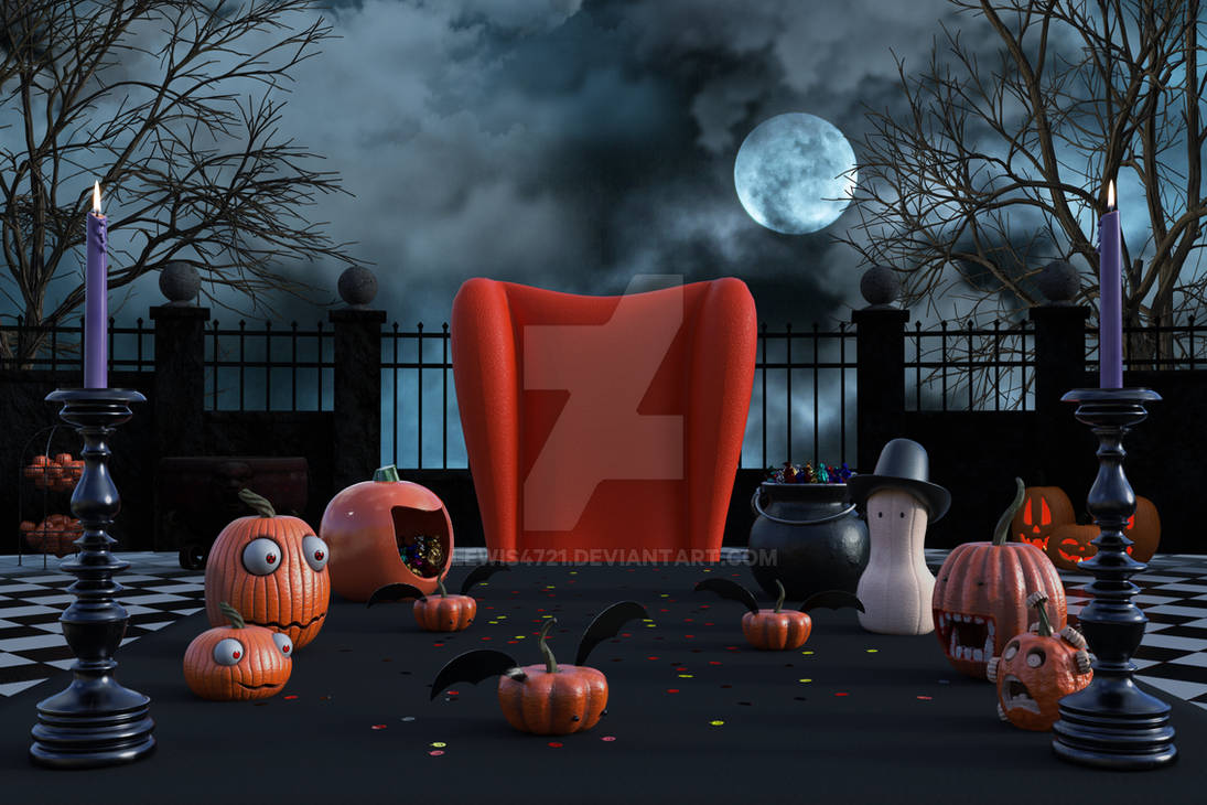 Halloween Dinner Digital Backdrop / Background. by lewis4721 on DeviantArt