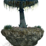 Island with a large mushroom, png overlay.