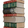 Stacked Books 2, Png Overlay.