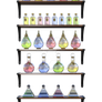 Shelf with Potions 1, Png Overlay.