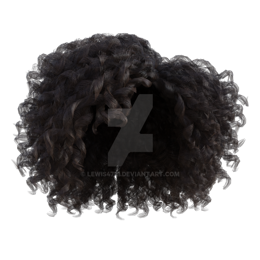 Brown top wig png