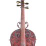 Swan Rose Violin 3, png overlay.