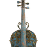 Swan Rose Violin 4, png overlay.