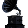 Vintage gothic gramophone 2, png overlay.