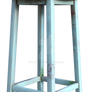 White wooden stool, png overlay.