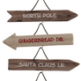 FREEBIE Christmas Wooden Signs, png overlay.