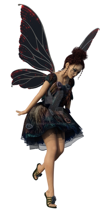 WOODLAND FAIRY 6, PNG OVERLAY.