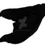 Black flying fabric 7, png overlay.