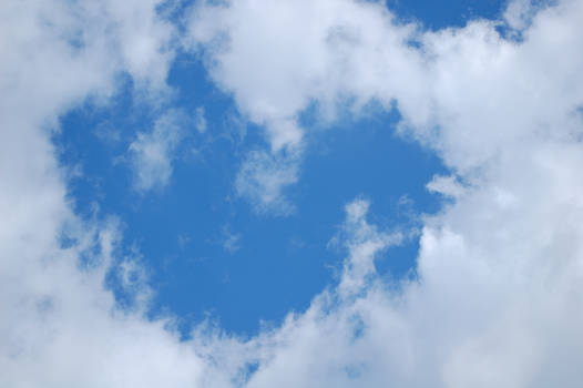 A heart in a cloud