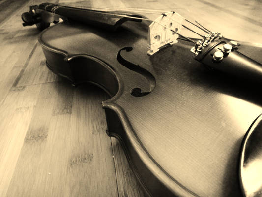 Violin in Sepia