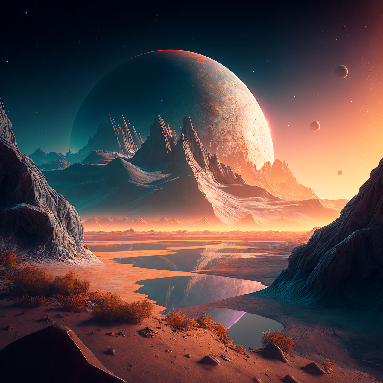 Exoplanet Landscape #2 by BestiaAnimalis on DeviantArt
