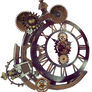 Steampunk Clock Stock Photo