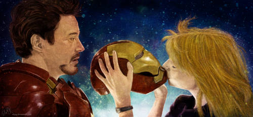 Iron Man and Pepper Potts