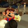 Mario doing the dishes