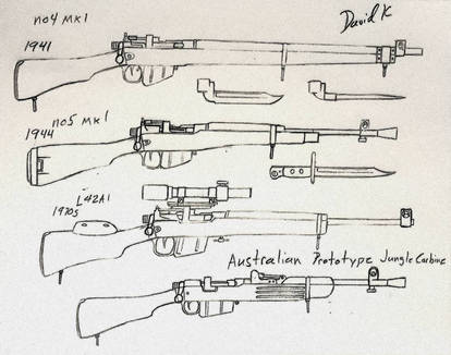 Set of British military rifles 3