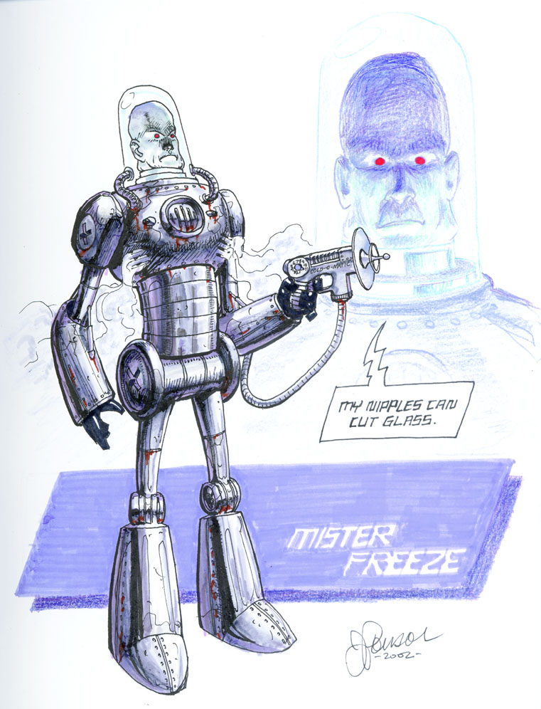 Mr. Freeze sketchbook page