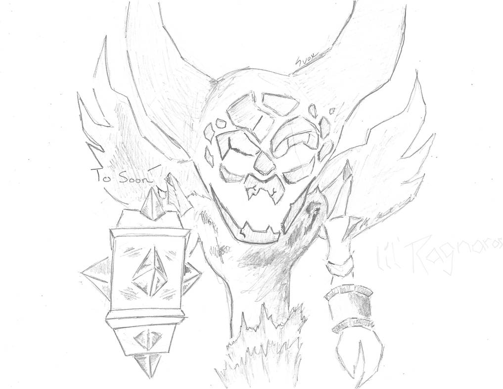 lil' Ragnaros (Sketch) by SvoxDivine on DeviantArt