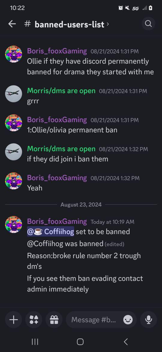 Banned first offical server ban by plusultra1317 on DeviantArt
