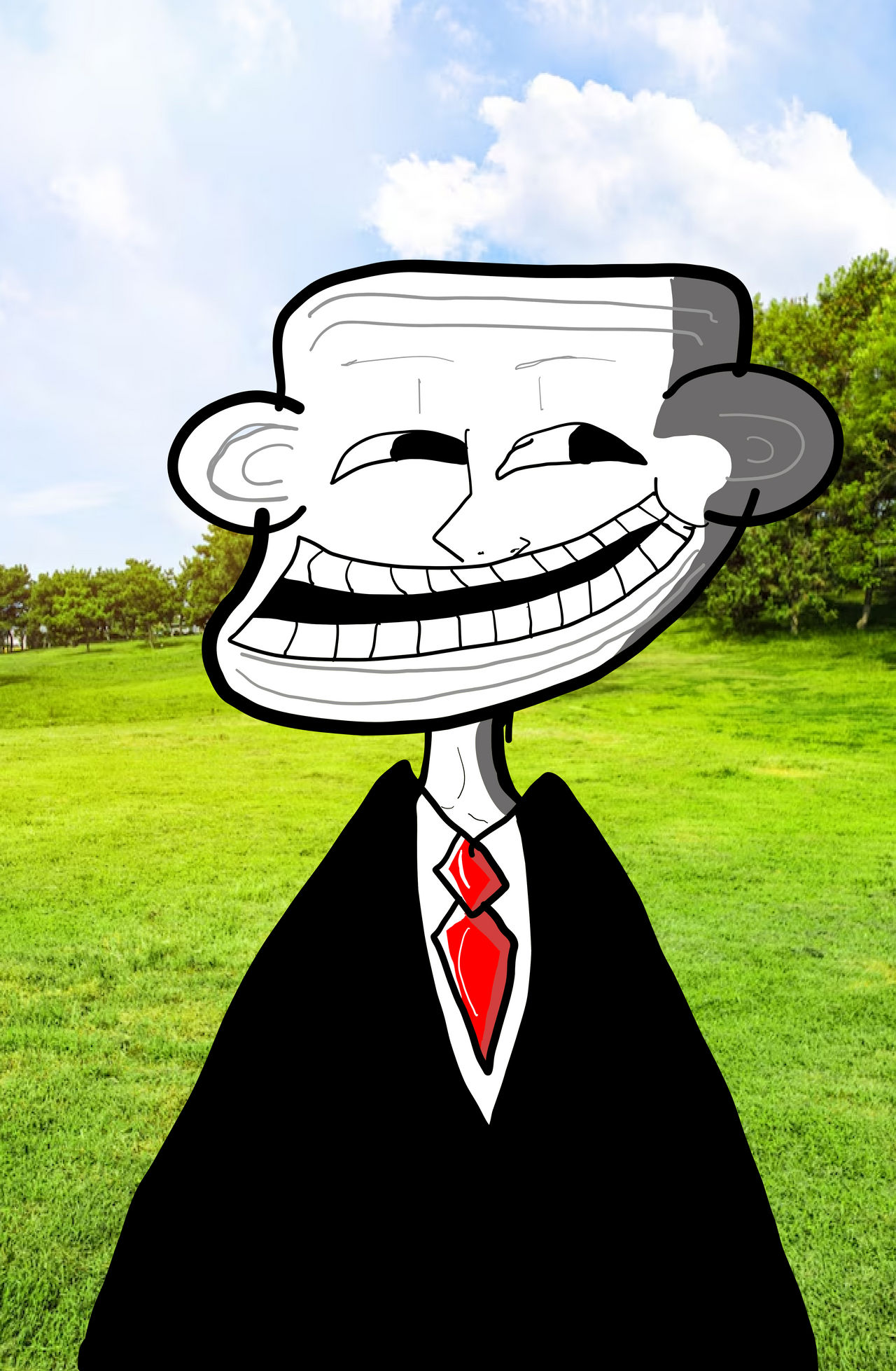 Trollface First Design Trollface fan-art by itzzben1012 on DeviantArt
